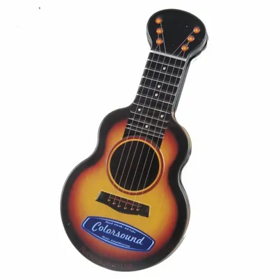 Gold Acoustic Guitar Shaped Mint Tin - Custom Hats Now