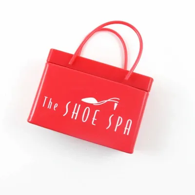 Dark Pink Shopping Bag Tin - Tote Bags Now