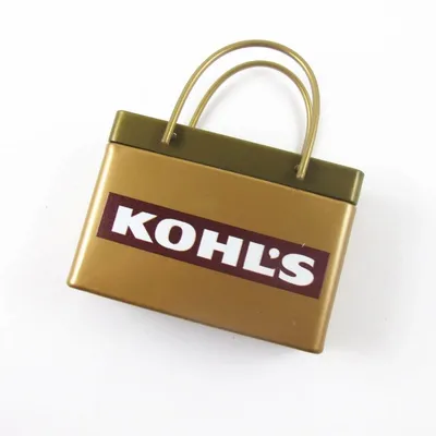Gold Shopping Bag Tin - Tote Bags Now