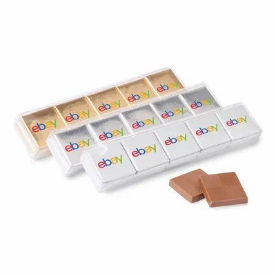Ten Piece Chocolate Foiled Square Acetate- Full Color - Custom Hats Now