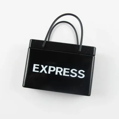Black Shopping Bag Tin - Tote Bags Now