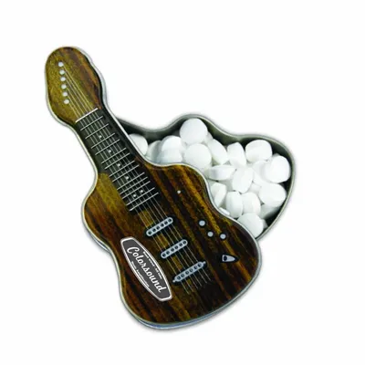 Electric Guitar-Shaped Mint Tin - Custom Hats Now