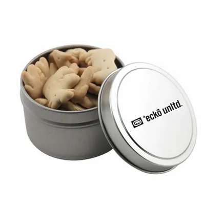 Round Tin with Animal Crackers - SBF3100 - Tote Bags Now