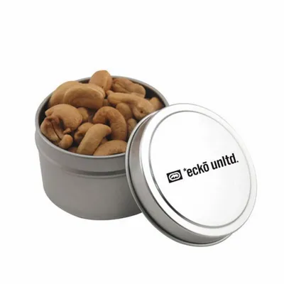 Round Tin with Cashews - SBF3100 - Tote Bags Now