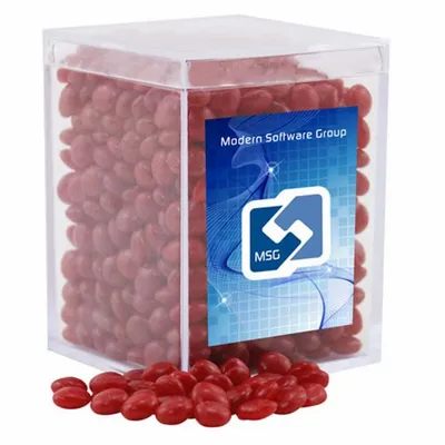 Acrylic Box with Red Hots - Small - Custom Hats Now