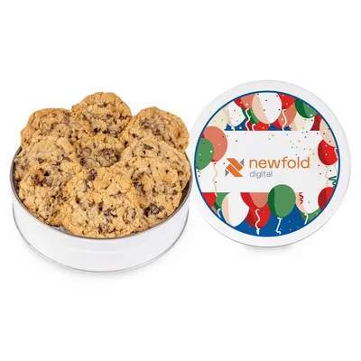 Fresh Beginnings Oatmeal Raisin Cookie Tin (Small) - Tote Bags Now
