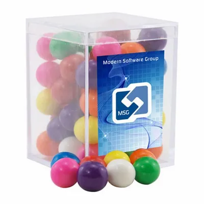 Acrylic Box with Gumballs - Small - Custom Hats Now