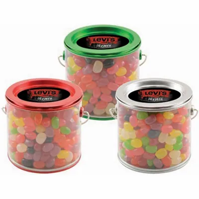 Tin Pail with Jelly Beans - Custom Hats Now