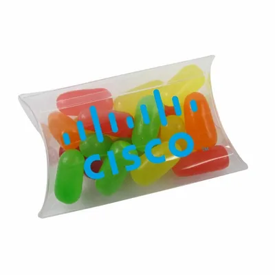Small Pillow Acetate Box with Mike & Ike's - Custom Hats Now