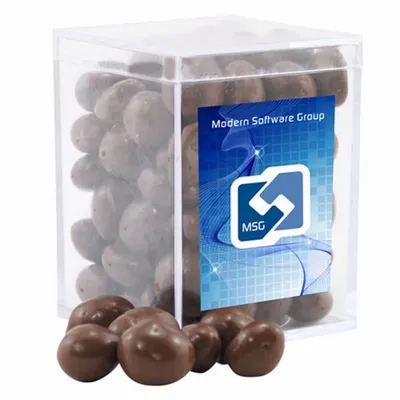 Acrylic Box with Choc Covered Peanuts - Small - Custom Hats Now