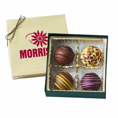 Truffle Gift Box with 4 Truffles - Custom Hats Now