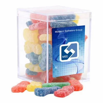 Acrylic Box with Sour Patch Kids - Small - Custom Hats Now