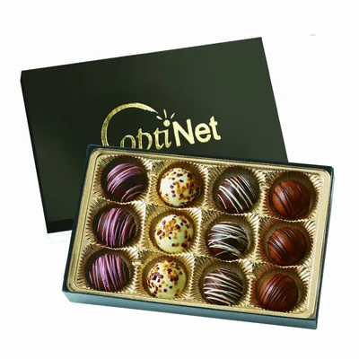Truffle Gift Box with 12 Truffles - Custom Hats Now