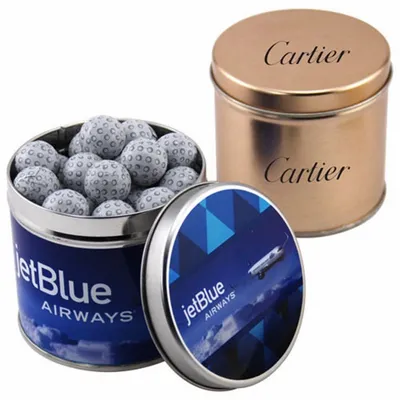 Round Tin with Chocolate Golf Balls - SBF4100 - Custom Hats Now