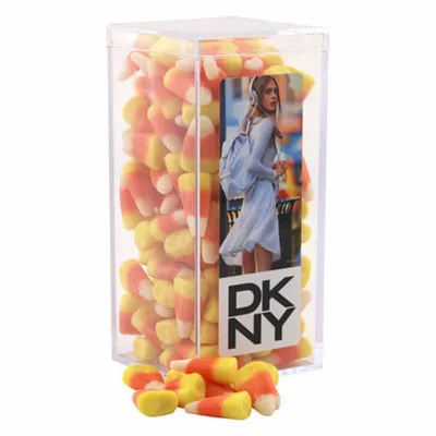 Acrylic Box with Candy Corn - Medium - Custom Hats Now