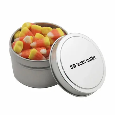 Round Tin with Candy Corn - SBF3100 - Tote Bags Now
