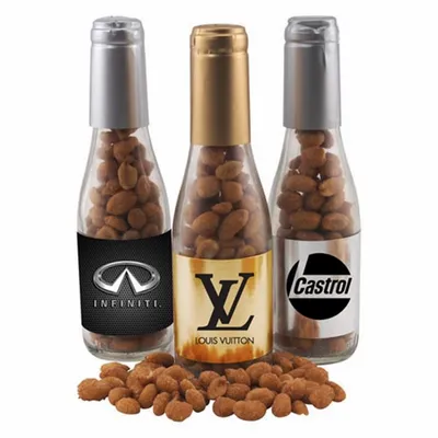 Champagne Bottle - Honey Roasted Peanuts 8" - Tote Bags Now