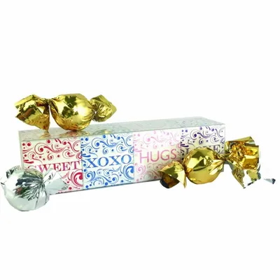 4 Cube Acetate Gift Box with Truffles - Tote Bags Now