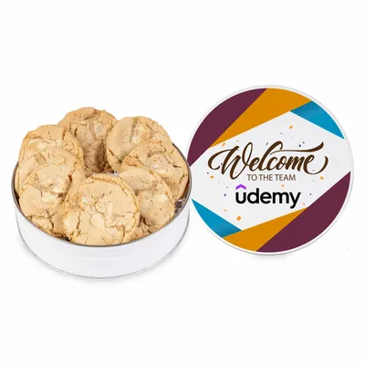 Fresh Beginnings Macadamia Nut Cookie Tin (Small) - Custom Hats Now
