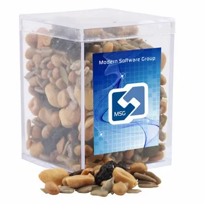 Acrylic Box with Trail Mix - Small - Custom Hats Now