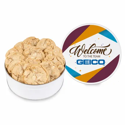 Fresh Beginnings Macadamia Nut Cookie Tin - Custom Hats Now