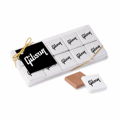 Twenty Piece Chocolate Foiled Square Box - Custom Hats Now