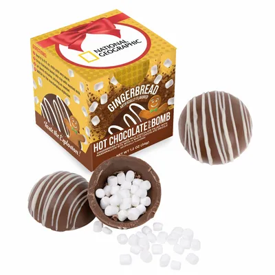 Hot Chocolate Bomb Gingerbread Flavor in Full Color Box - Custom Hats Now
