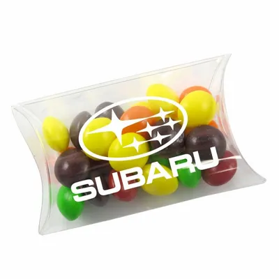 Small Pillow Acetate Box with Skittles - Custom Hats Now