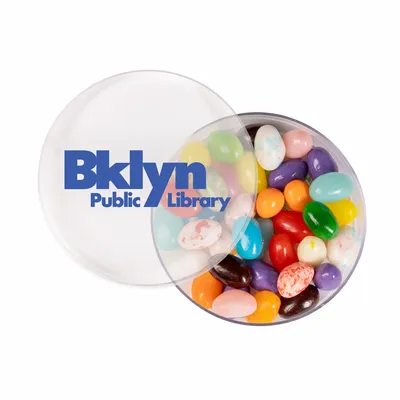 Small Round Acrylic with Gourmet Jelly Beans - Custom Hats Now
