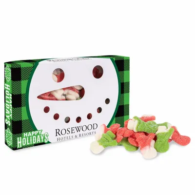 Snowman Die Cut Box with Gummy Snowmen - Custom Hats Now