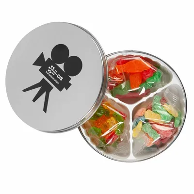 Clever Candy Movie Reel Tin - Confections - Custom Hats Now