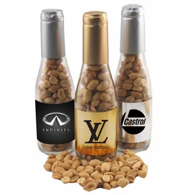 Champagne Bottle with Peanuts 8" - Tote Bags Now