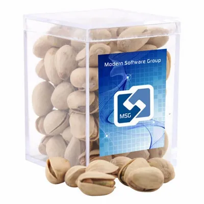 Acrylic Box with Pistachios - Small - Custom Hats Now