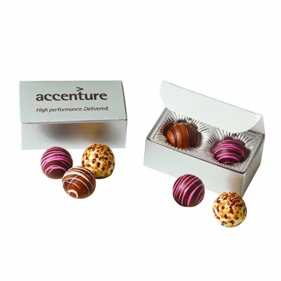 Truffle Gift Box with 2 Truffles - Custom Hats Now