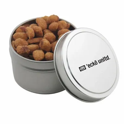 Round Tin with Honey Roasted Peanuts - SBF3100 - Tote Bags Now