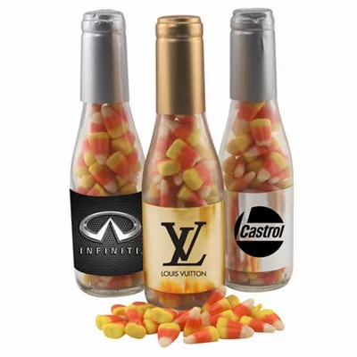 Champagne Bottle w/ Candy Corn 8" - Tote Bags Now