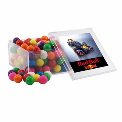 Acrylic Box with Gumballs - Large - Custom Hats Now