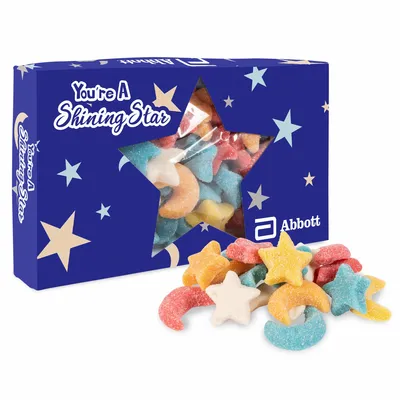 You're a Star Die Cut Box w/ Gummy Glitter Sour Stars & Moons - Tote Bags Now