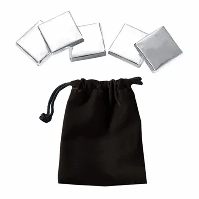 Velour Pouches with Chocolate Squares - Custom Hats Now