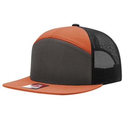 CHARCOAL/BURNT ORANGE/BLACK CHARCOAL/BURNT ORANGE/BLACK - Custom Hats Now