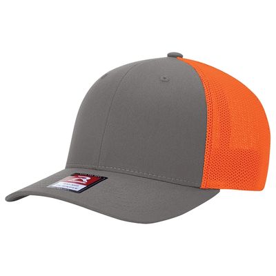 CHARCOAL/NEON ORANGE CHARCOAL/NEON ORANGE - Custom Hats Now