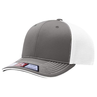 CHARCOAL/WHITE CHARCOAL/WHITE - Custom Hats Now
