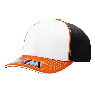WHITE/BLACK/ORANGE WHITE/BLACK/ORANGE - Custom Hats Now