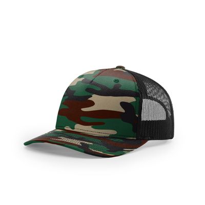 GREEN CAMO/BLACK GREEN CAMO/BLACK - Custom Hats Now
