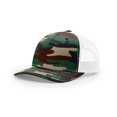 GREEN CAMO/WHITE GREEN CAMO/WHITE - Custom Hats Now