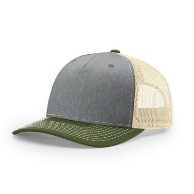 HEATHER GRAY/AMBER GOLD HEATHER GRAY/AMBER GOLD - Custom Hats Now