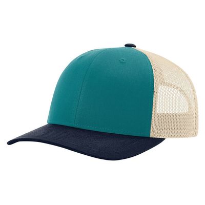 BLUE TEAL/BIRCH/NAVY BLUE TEAL/BIRCH/NAVY - Custom Hats Now