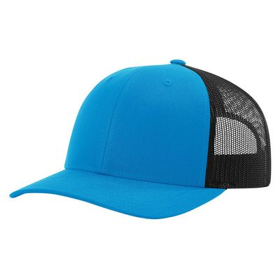 CYAN BLUE/BLACK CYAN BLUE/BLACK - Custom Hats Now