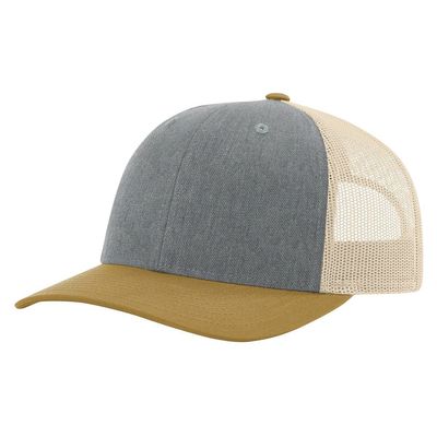 HEATHER GRAY/BIRCH/AMBER GOLD HEATHER GRAY/BIRCH/AMBER GOLD - Custom Hats Now