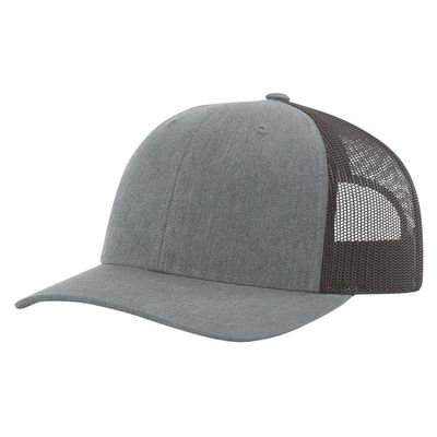 HEATHER GRAY/DARK CHARCOAL HEATHER GRAY/DARK CHARCOAL - Custom Hats Now